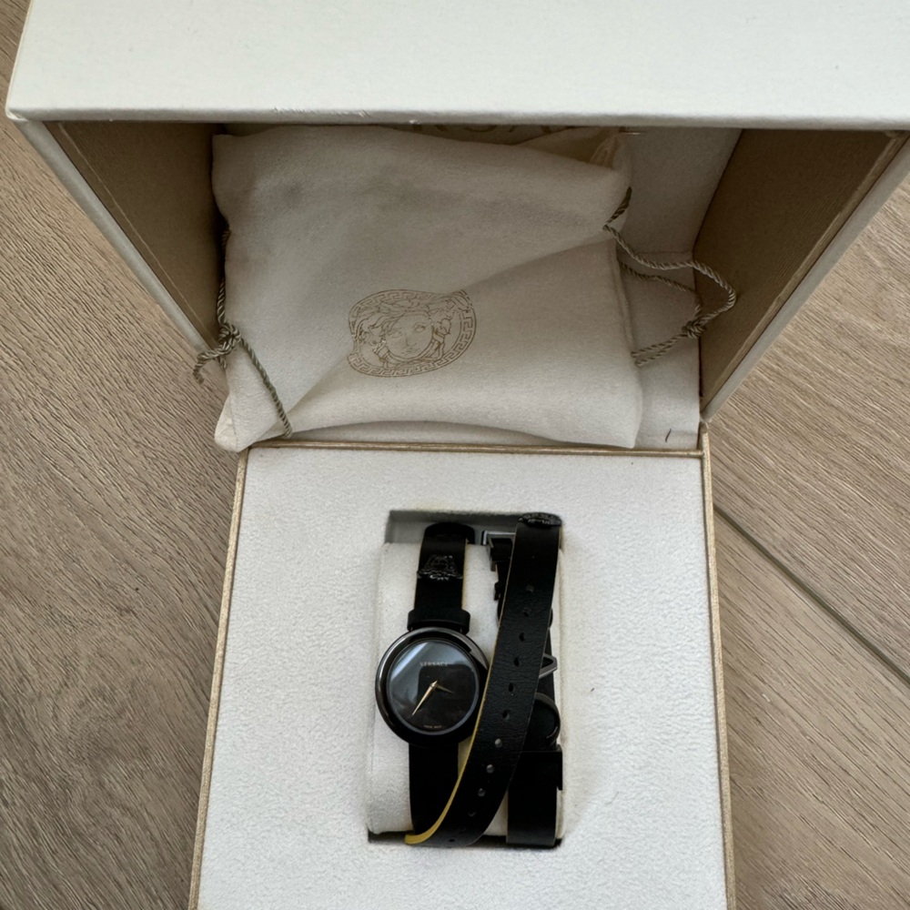Versace wrap leather watch